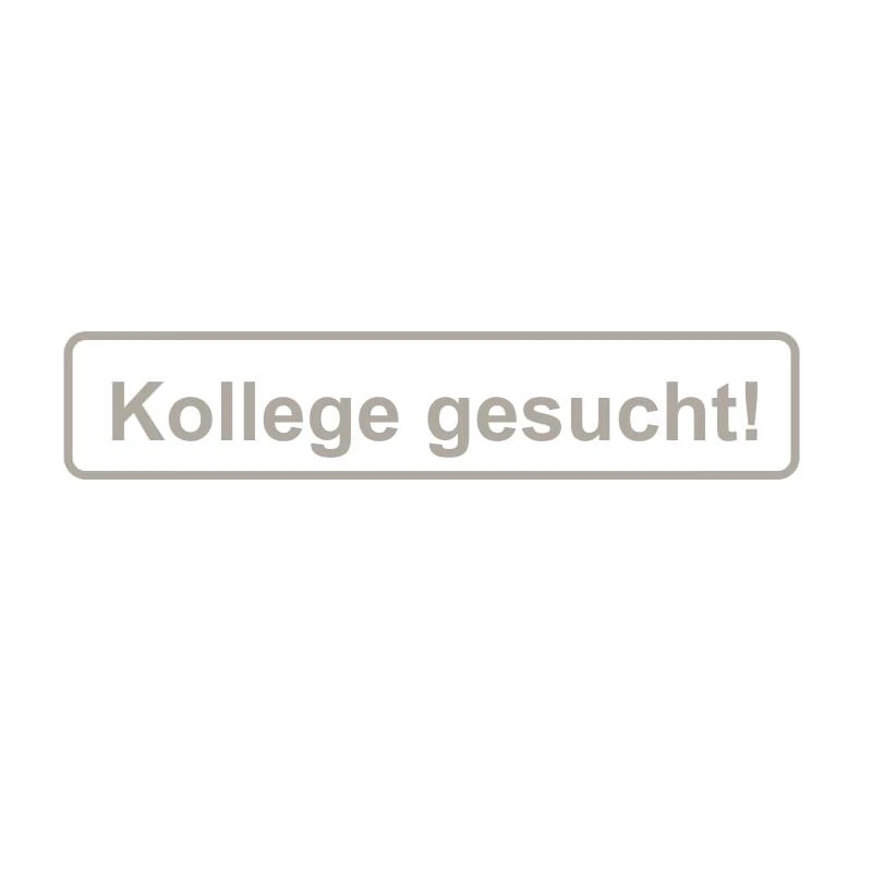 Kollege gesucht Aufkleber