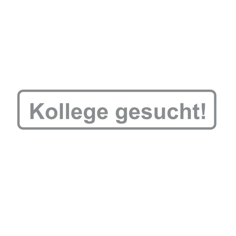 Kollege gesucht Aufkleber