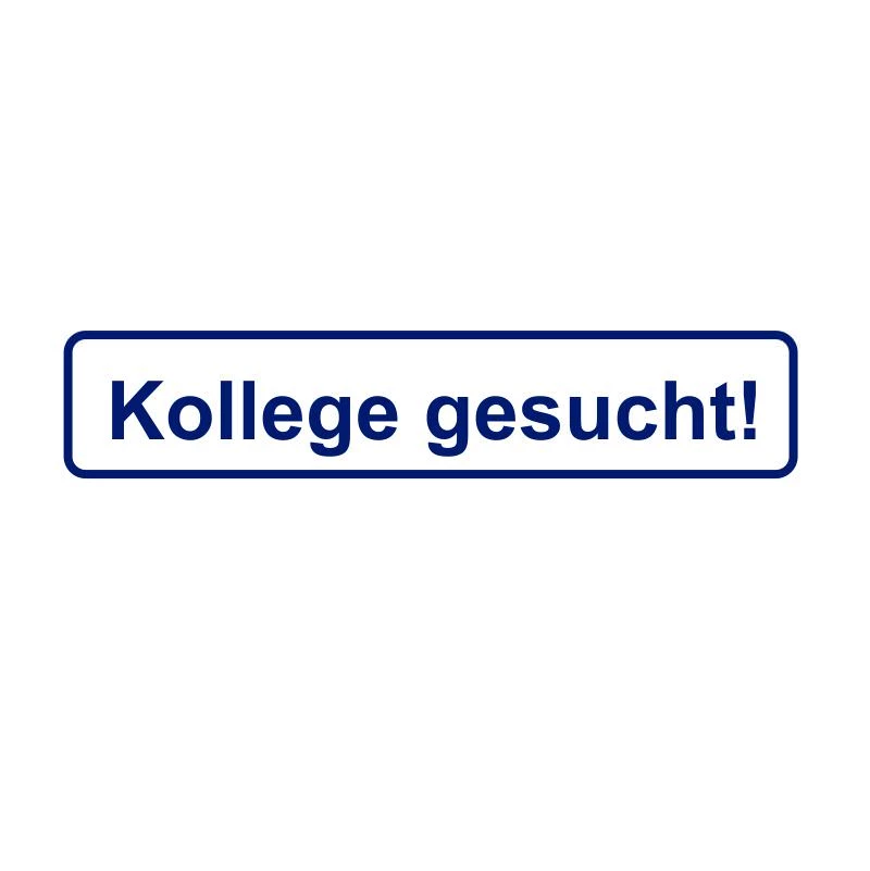 Kollege gesucht Aufkleber