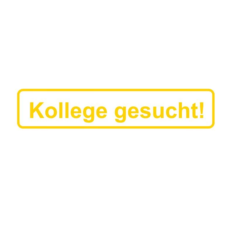 Kollege gesucht Aufkleber