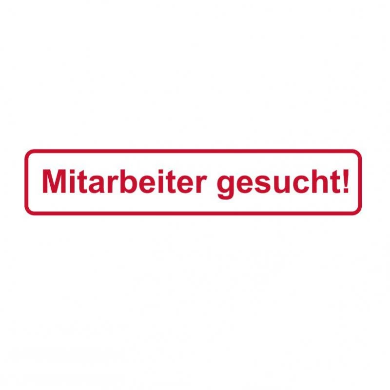 Mitarbeiter gesucht Aufkleber