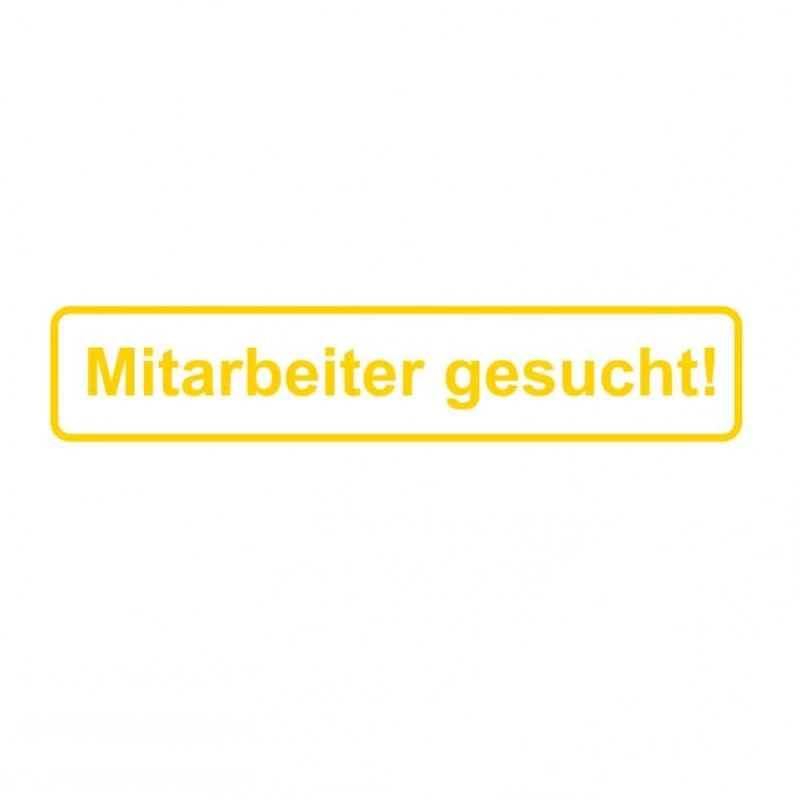 Mitarbeiter gesucht Aufkleber