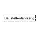 Baustellenfahrzeug Aufkleber