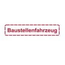 Baustellenfahrzeug Aufkleber