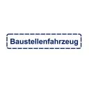 Baustellenfahrzeug Aufkleber