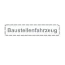 Baustellenfahrzeug Aufkleber