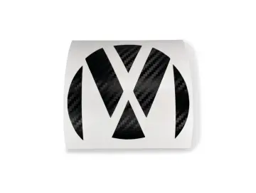 Carbon Dekor Heck Emblem Ecken für Vw Fahrzeuge