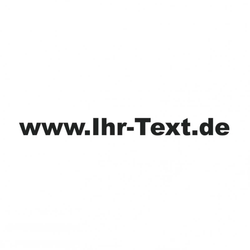 Domainaufkleber mit Ihrer Internetadresse