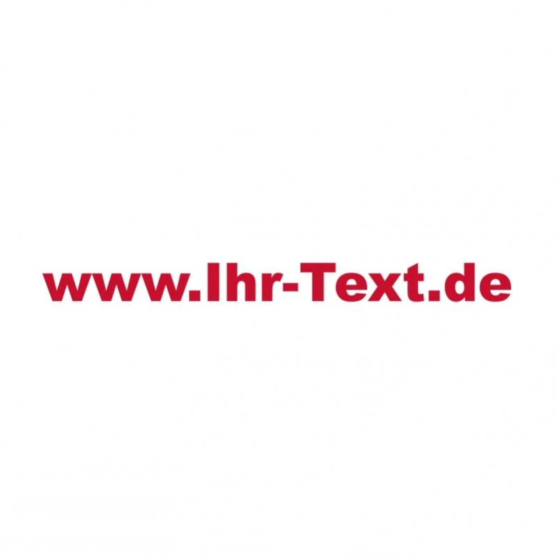 Domainaufkleber mit Ihrer Internetadresse