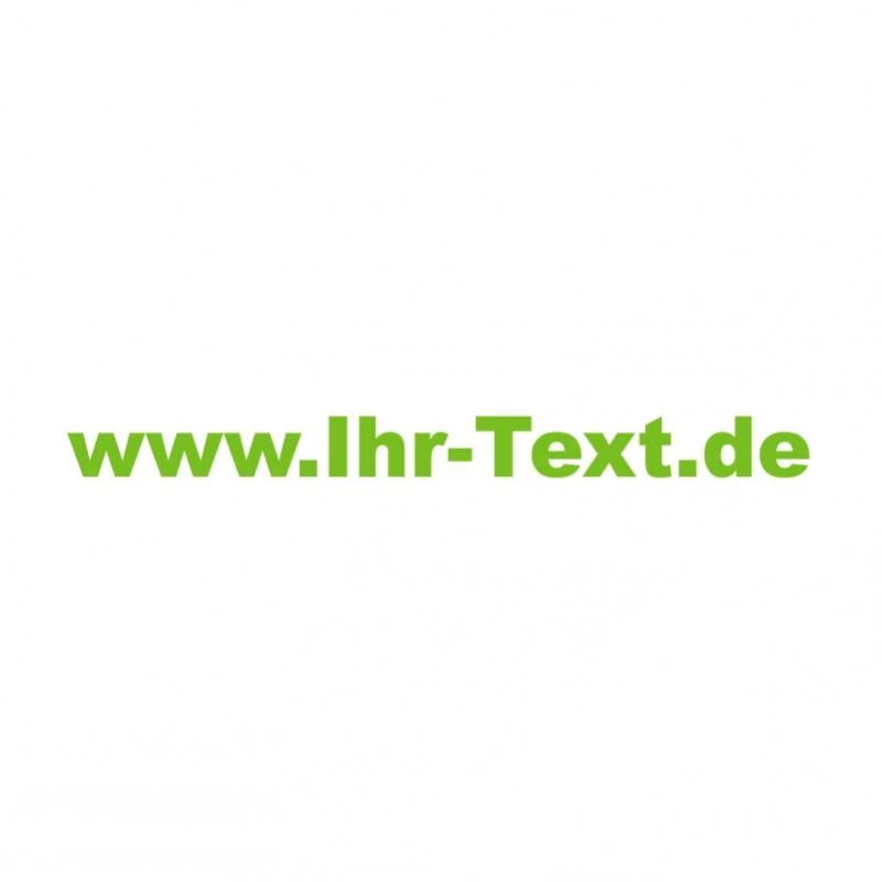 Domainaufkleber mit Ihrer Internetadresse