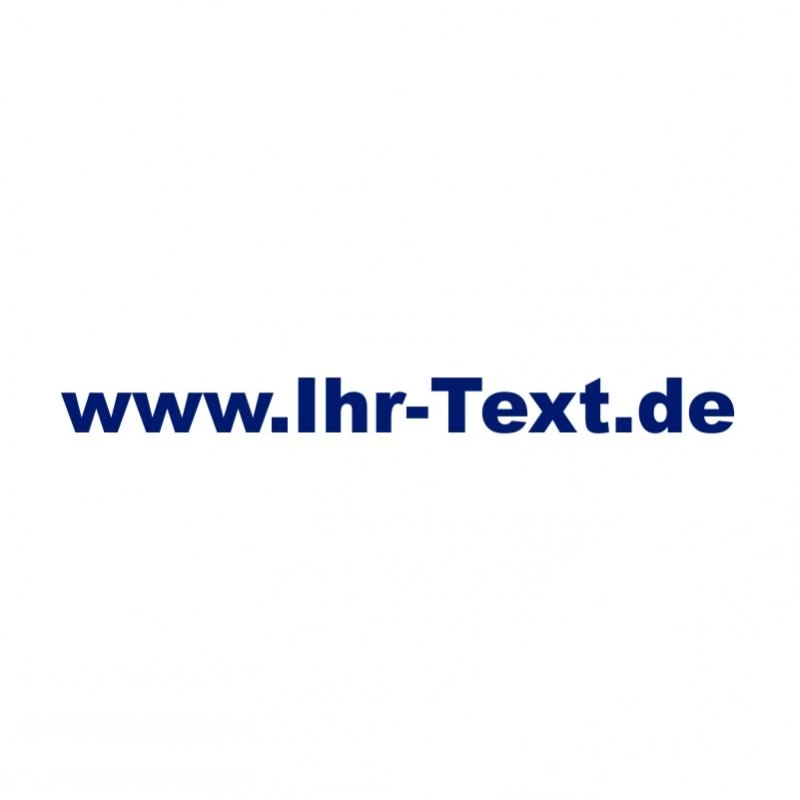 Domainaufkleber mit Ihrer Internetadresse