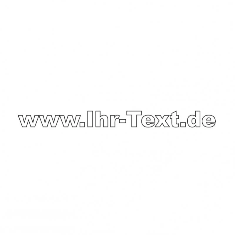 Domainaufkleber mit Ihrer Internetadresse