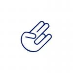 Shocker Hand Aufkleber