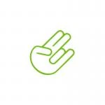 Shocker Hand Aufkleber