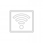 WLAN-Symbol Aufkleber 3 STÜCK-SET
