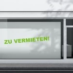 Zu vermieten Aufkleber Standard
