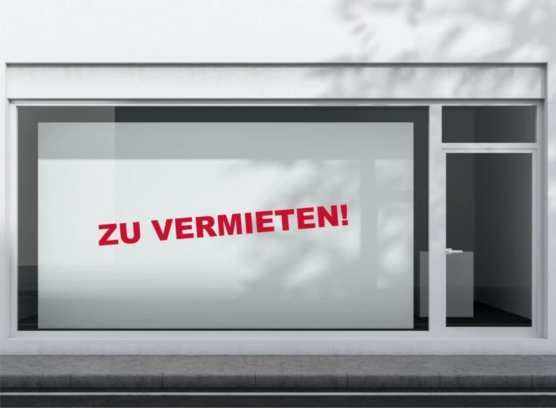 Zu vermieten Aufkleber Standard