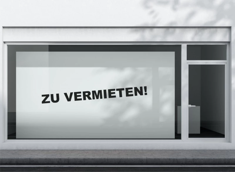Zu vermieten Aufkleber Standard