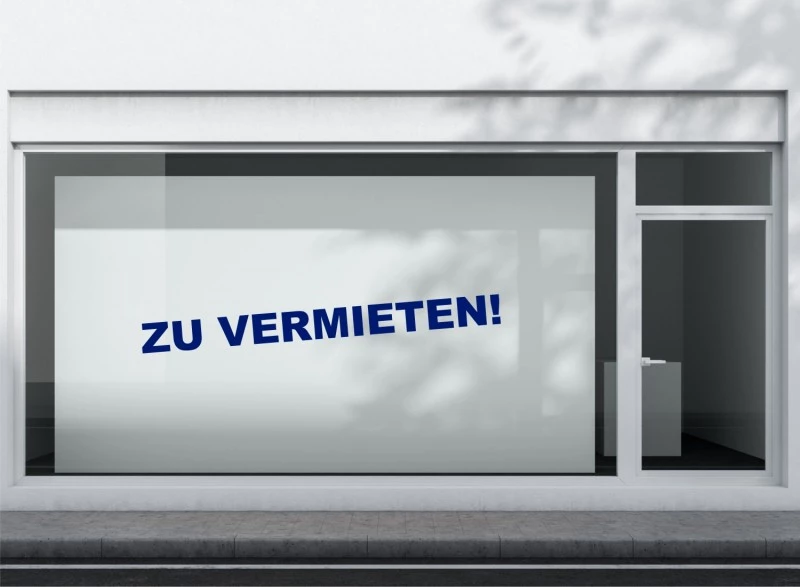 Zu vermieten Aufkleber Standard