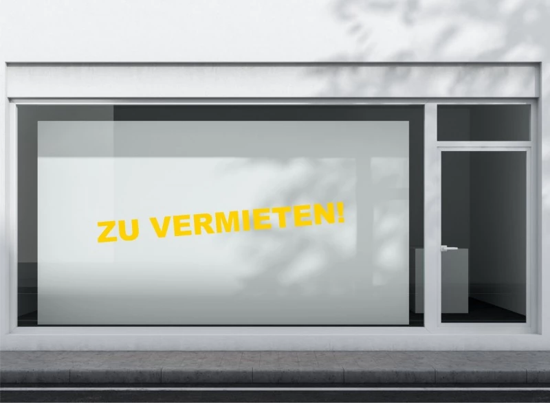 Zu vermieten Aufkleber Standard
