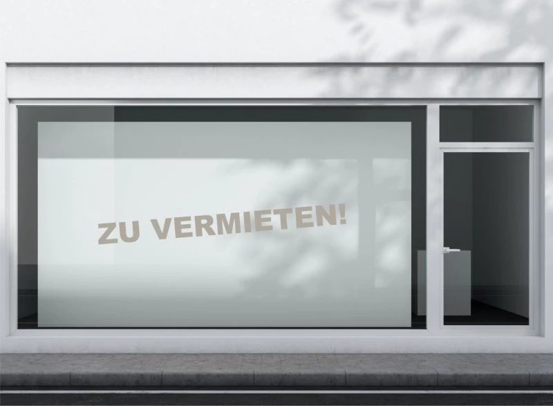 Zu vermieten Aufkleber Standard