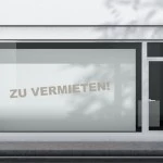 Zu vermieten Aufkleber Standard