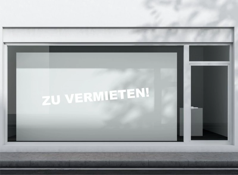 Zu vermieten Aufkleber Standard