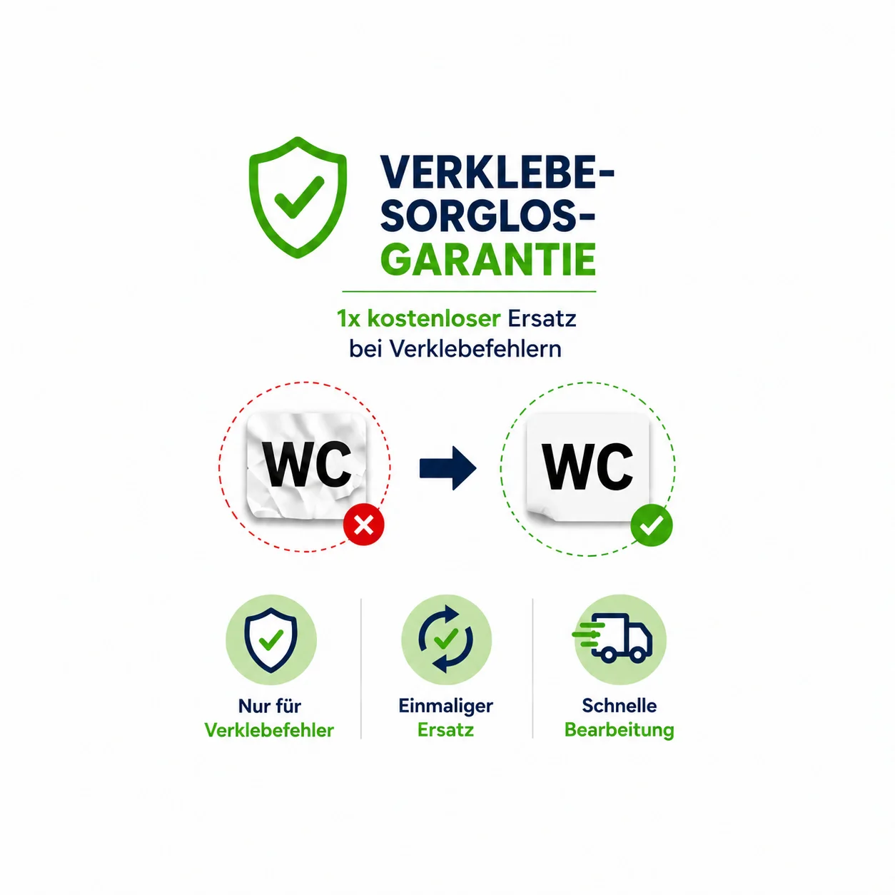 Verklebe-Sorglos-Garantie
